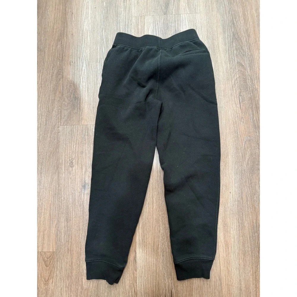 Polo Ralph Lauren Boys Black Fleece Jogger Sweatpants Red Pony Size S 8